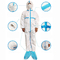 ISO13485保護衣服は編まれた袖口が付いている反静的なつなぎ服のジャンプスーツを防水する